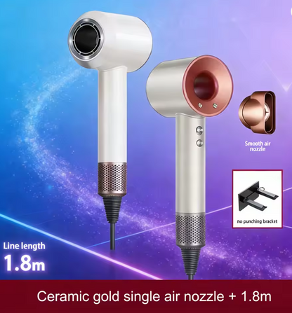 5 in 1 Professional Hair Dryer, with Hot and Cold Air Functionality - Lightweight and Thermostatic Styling Tool for Smooth Hair