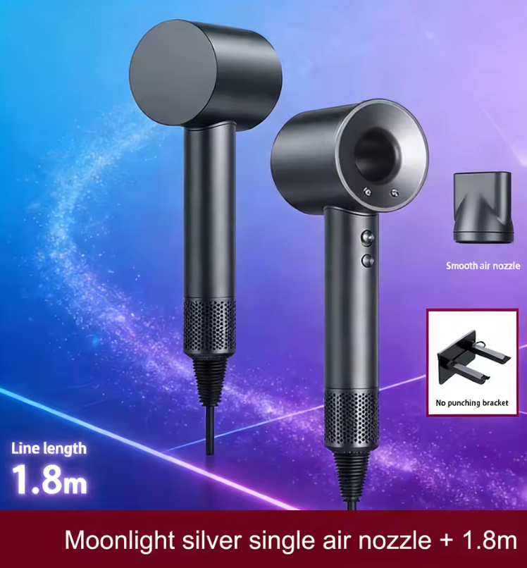 5 in 1 Professional Hair Dryer, with Hot and Cold Air Functionality - Lightweight and Thermostatic Styling Tool for Smooth Hair