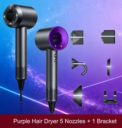 5 in 1 Professional Hair Dryer, with Hot and Cold Air Functionality - Lightweight and Thermostatic Styling Tool for Smooth Hair